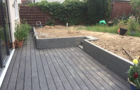 Composite decking installation
